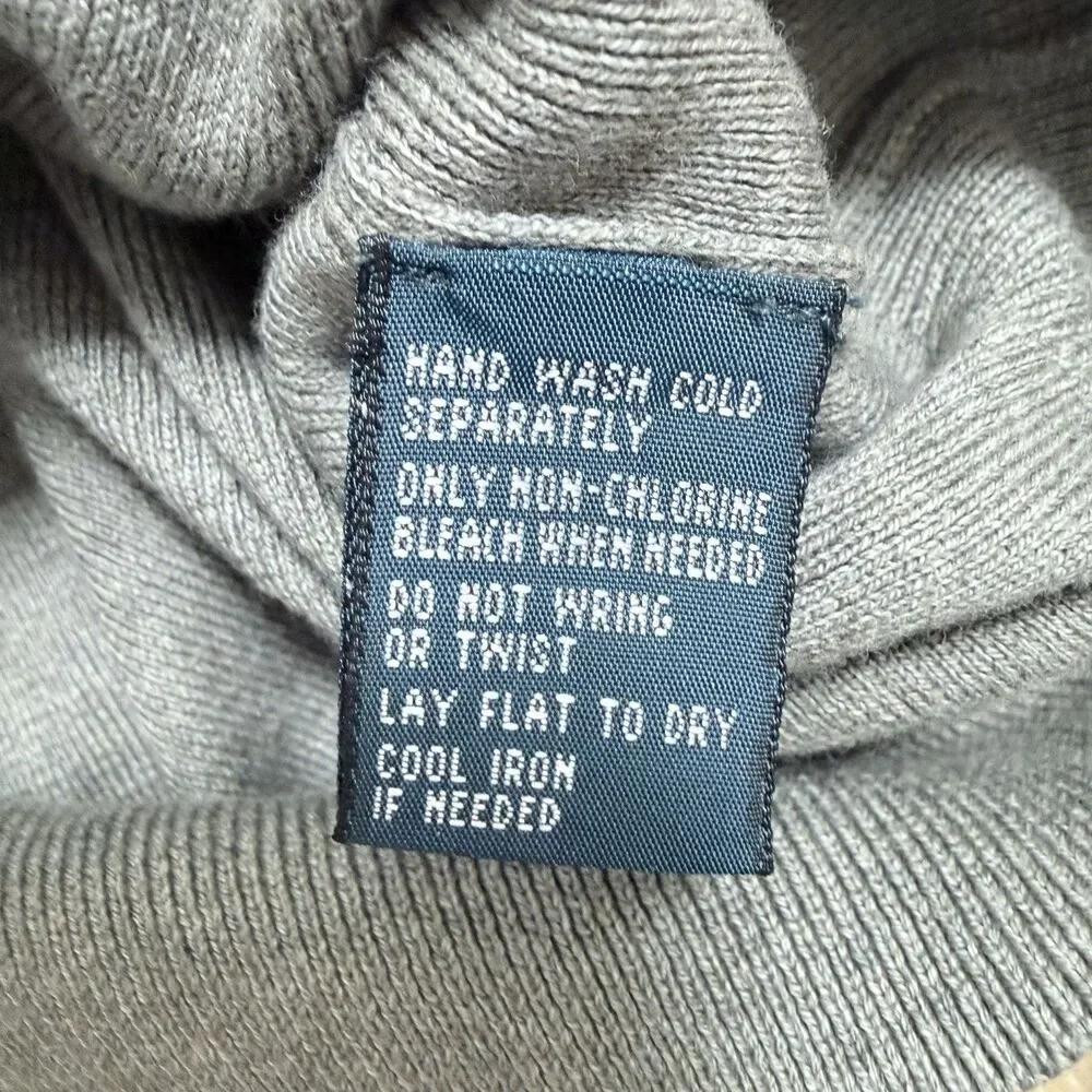 Polo Ralph Lauren 3XB Big Men Gray Pima Cotton V-Neck Sweater Vest Preppy Golf
